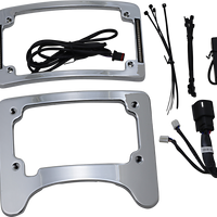 2030-1496 - CUSTOM DYNAMICS License Plate Frame/Turn Signal Eliminator - Chrome TS-ELIM-06BCM-C