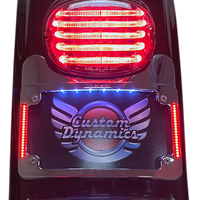 2030-1496 - CUSTOM DYNAMICS License Plate Frame/Turn Signal Eliminator - Chrome TS-ELIM-06BCM-C