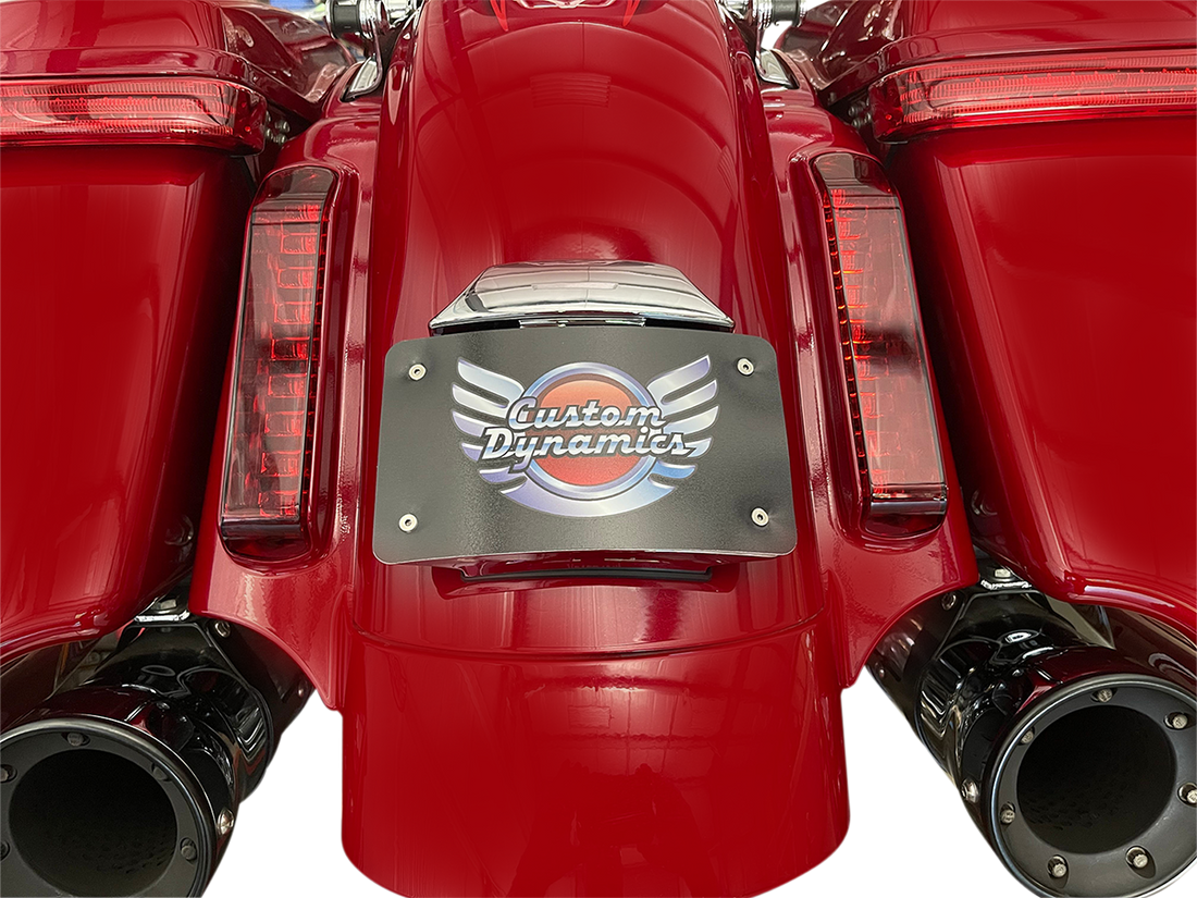 2030-1960 - CUSTOM DYNAMICS License Plate Mount -CVO - Chrome CD-CVO-MOUNT-C