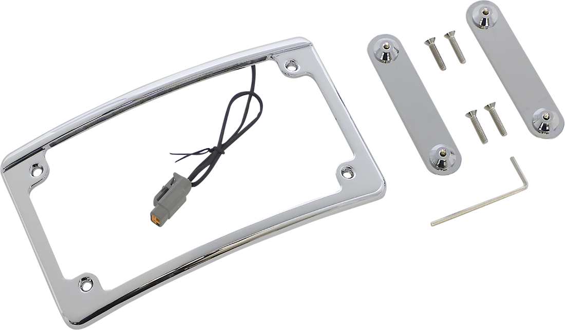 2030-1962 - CUSTOM DYNAMICS LED License Plate Frame - CVO - Chrome LPF-RAD-CVO-C