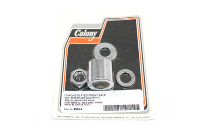 2034-4 - Front Axle Spacer Kit Smooth Style Chrome by Colony
