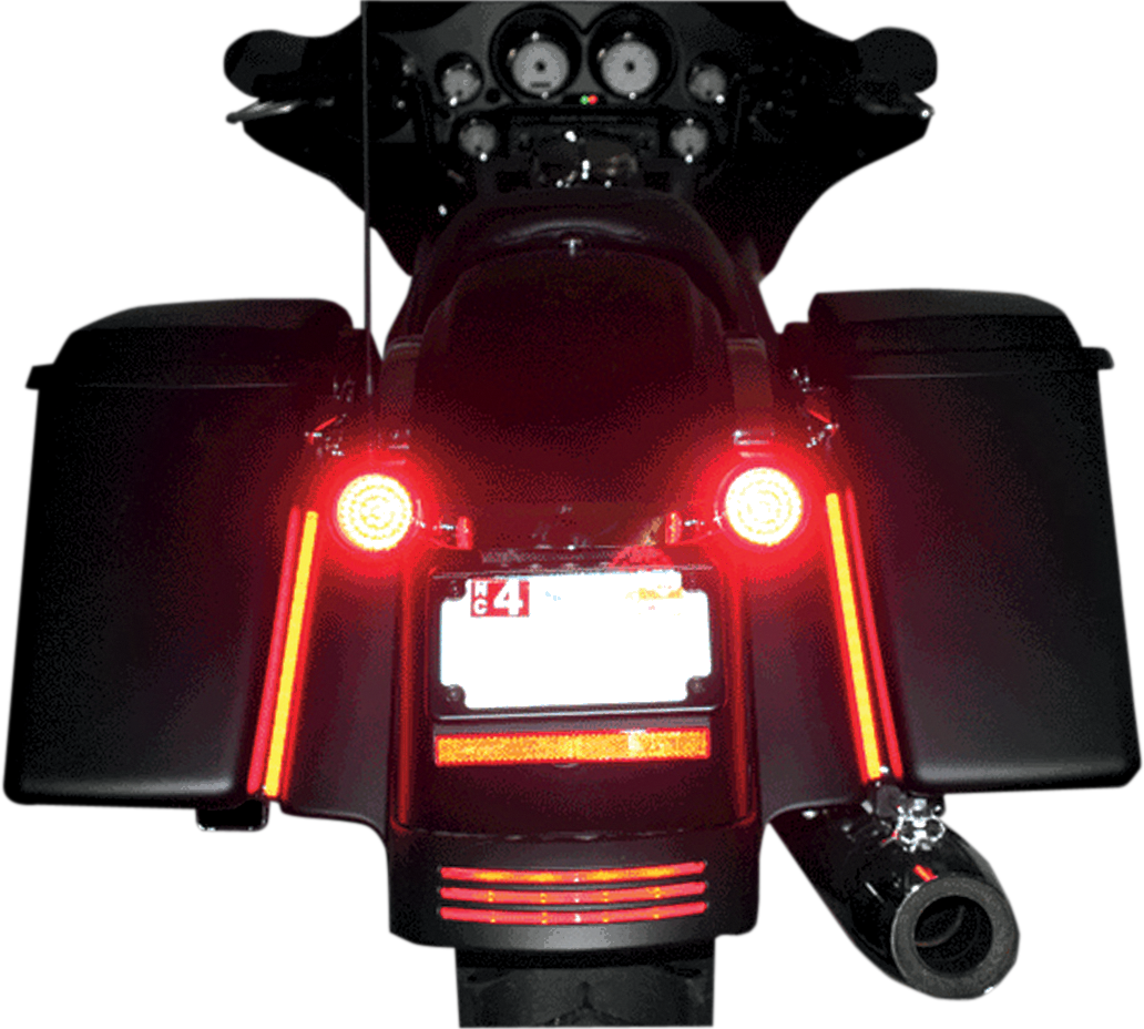 2040-0818 - CUSTOM DYNAMICS Plasma Rod -8" - Pair MPLASMA-RED-PR