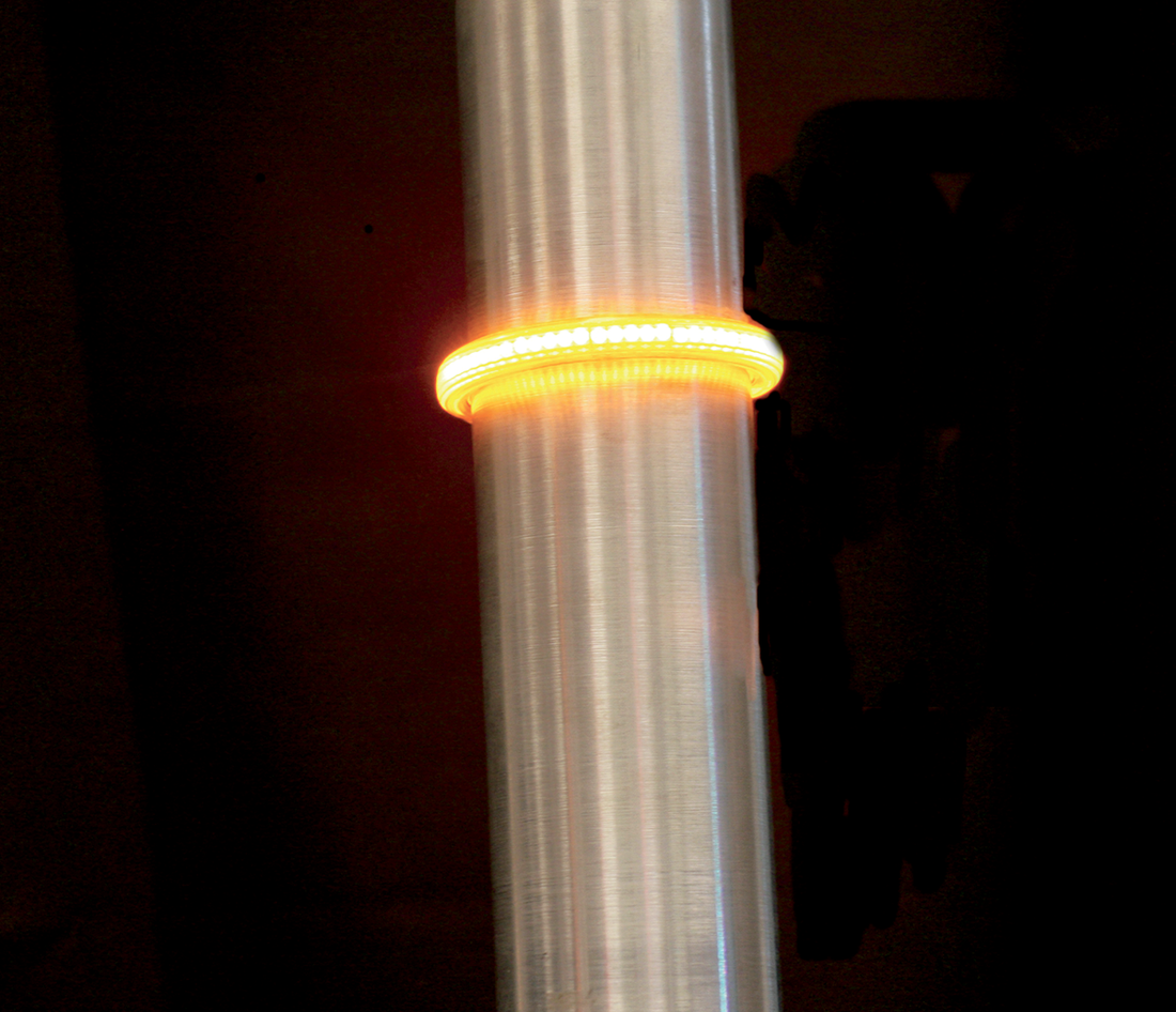 2040-0950 - CUSTOM DYNAMICS WRAPZ? Fork Lights - 39 mm - Amber Lens TW39AA