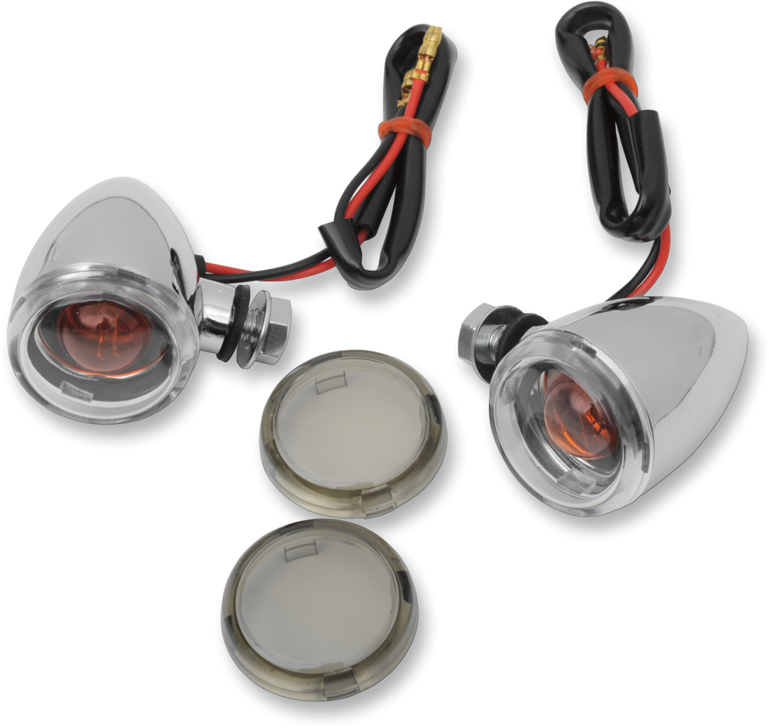 2040-1042 - DRAG SPECIALTIES Mini-Duece Marker Light Kit - Clear/Smoke 20-6390BC/MH