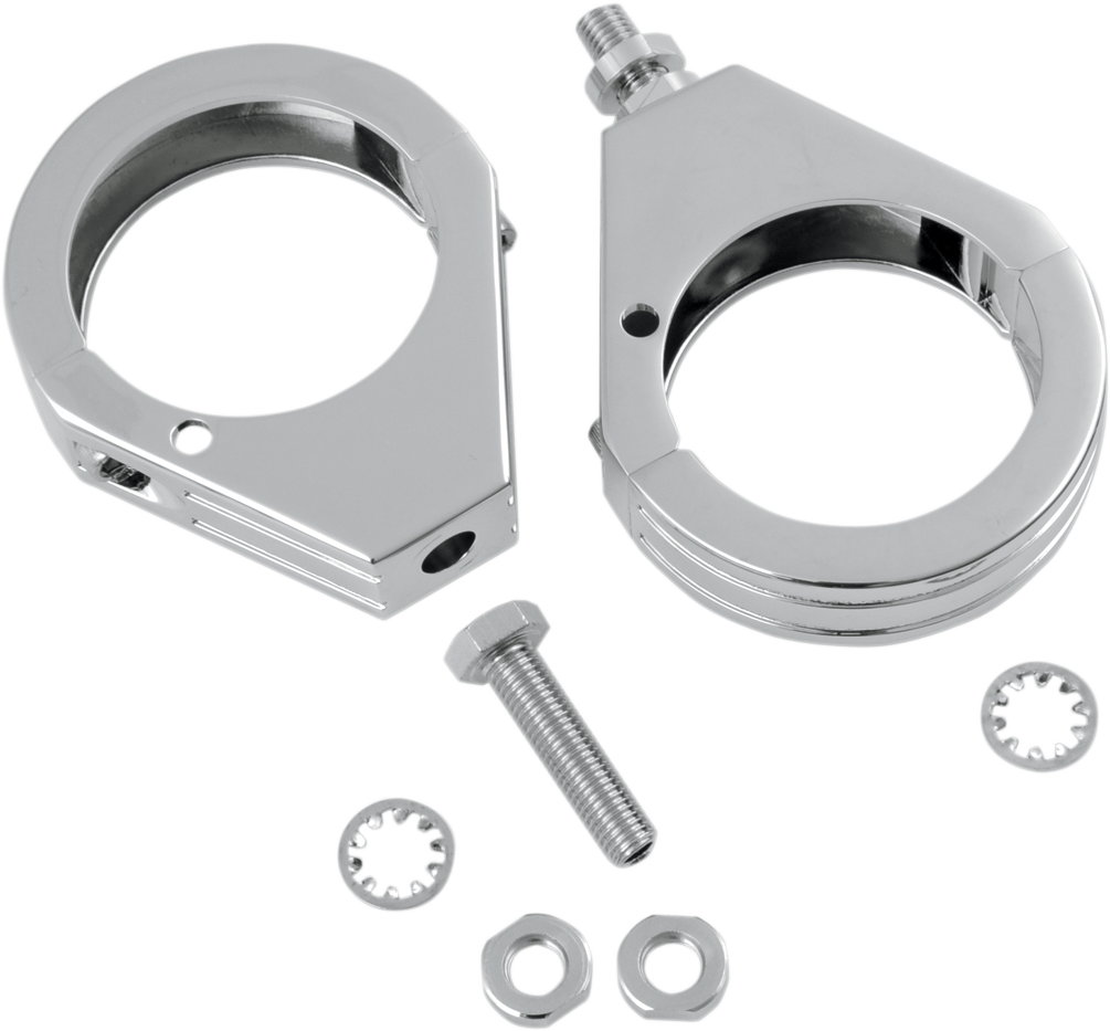 2040-1128 - DRAG SPECIALTIES Turn Signal - Clamp - 39mm - Black 12-6049GB-39