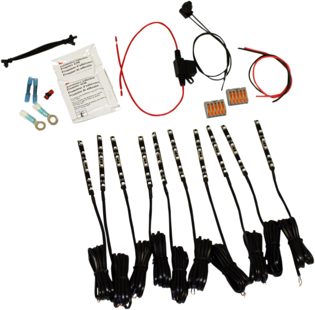 2040-1561 - CUSTOM DYNAMICS Magicflex??2 Cruiser LED Engine Kit - Blue M2SB1BLUE