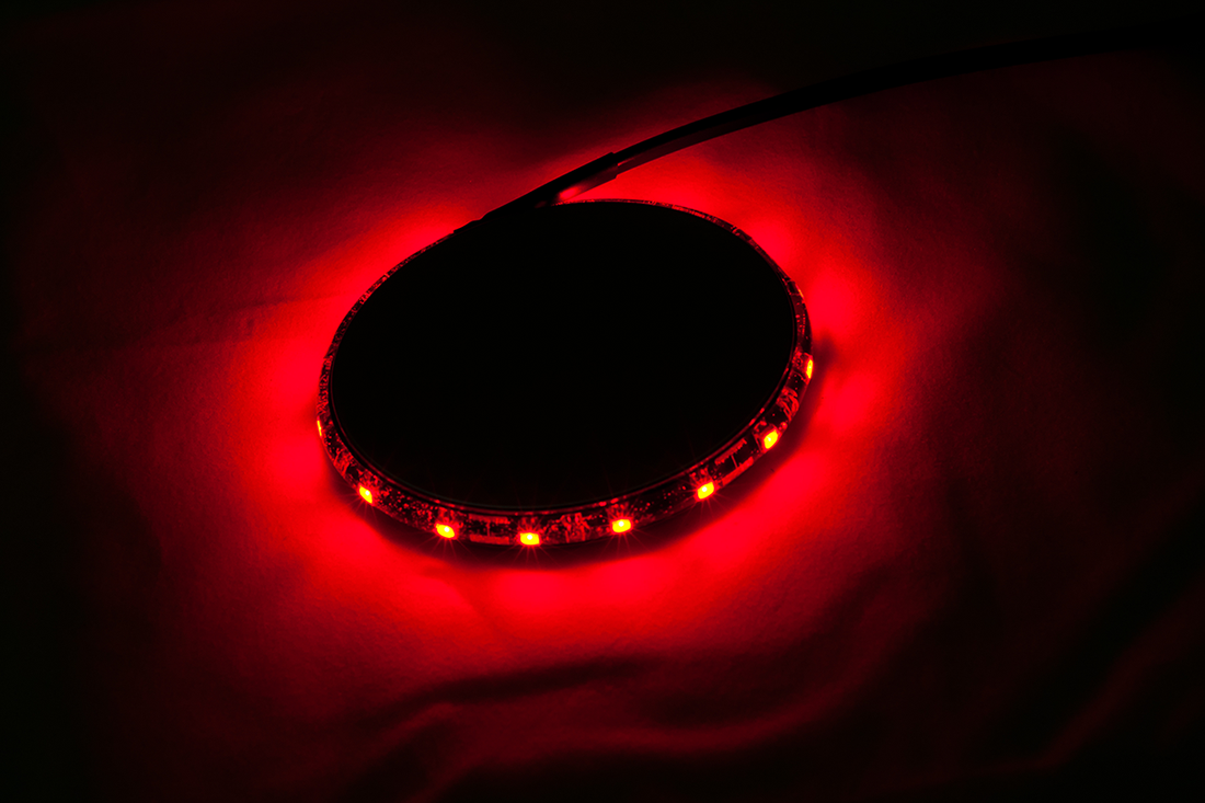 2040-1620 - CUSTOM DYNAMICS Magicflex?2 Wheel Light - Black/Red M215REDB