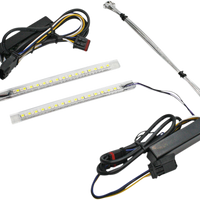 2040-2024 - CUSTOM DYNAMICS Fairing Vent Trim - 14+FLH - White/Amber Turn Signals CDVENT-TF-AWKIT