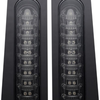 2040-2158 - CUSTOM DYNAMICS Saddlebag Lights -  Smoke - Gloss Black PB-FILL-S-B