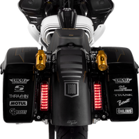 2040-2158 - CUSTOM DYNAMICS Saddlebag Lights -  Smoke - Gloss Black PB-FILL-S-B