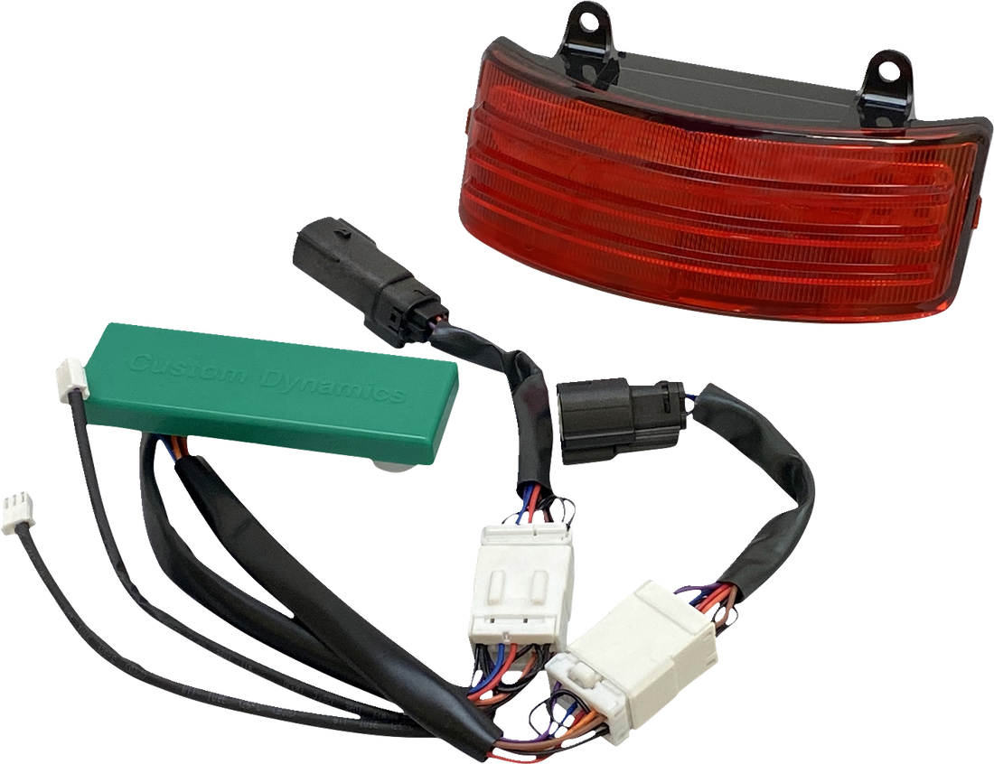 2040-2259 - CUSTOM DYNAMICS Tribar Taillight - '10-'13 - Red PB-TRI-2-RED