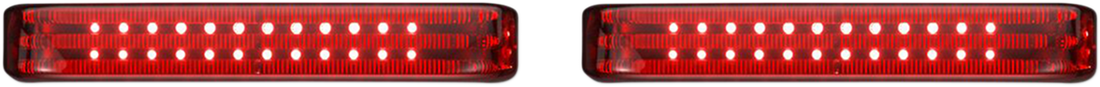 2040-2276 - CUSTOM DYNAMICS Saddlebag Lights - SS6 - Black/Red PB-SB-SS6-BR