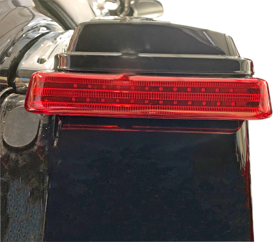 2040-2276 - CUSTOM DYNAMICS Saddlebag Lights - SS6 - Black/Red PB-SB-SS6-BR