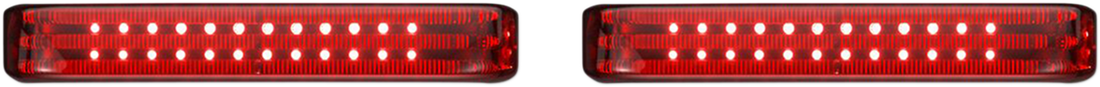 2040-2278 - CUSTOM DYNAMICS Saddlebag Lights - SS6 - Chrome/Red PB-SB-SS6-CR