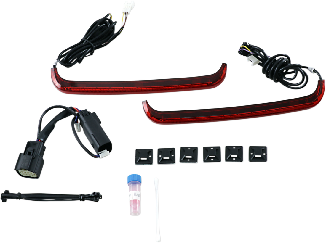 2040-2363 - CUSTOM DYNAMICS Saddlebag Lights - '09-'13 Red Lens CD-LP-SS8-R