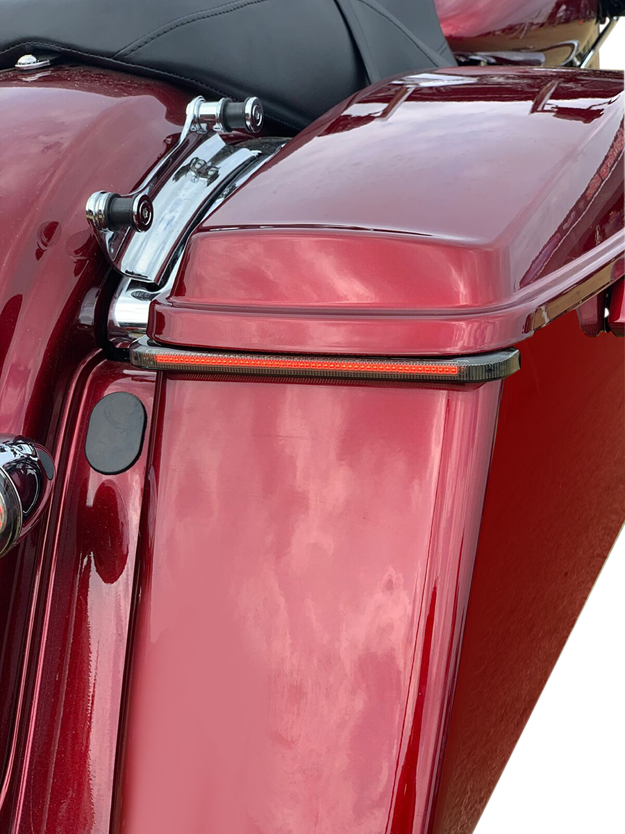2040-2446 - CUSTOM DYNAMICS Saddlebag Lights - Smoke Lens CD-LPSEQ-SS8-S