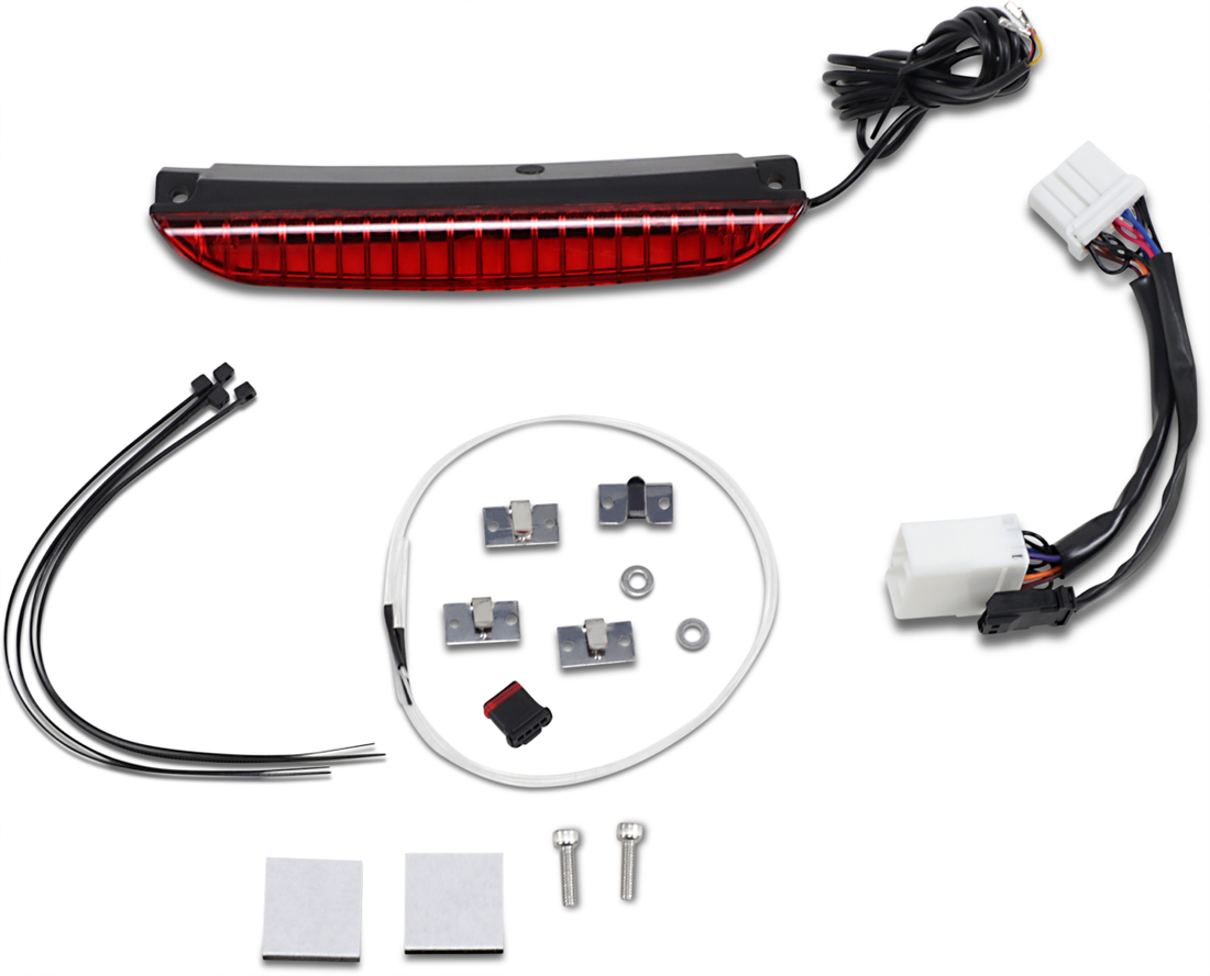 2040-2467 - CUSTOM DYNAMICS Luggage Rack Light Bar - Red CD-LR-08-R