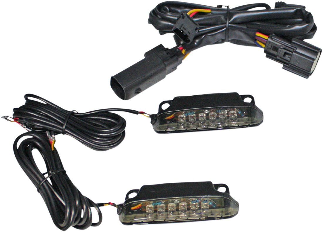 2040-2472 - CUSTOM DYNAMICS Luggage Rack Light Bar - Smoke CD-LR-10-S