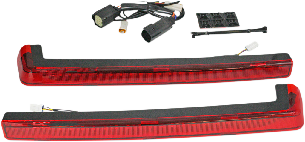 2040-2502 - CUSTOM DYNAMICS LED Run/Brake/Turn Tour-Pak? Arms - Smoke Lens - 14+ PB-TP-ARM-14S