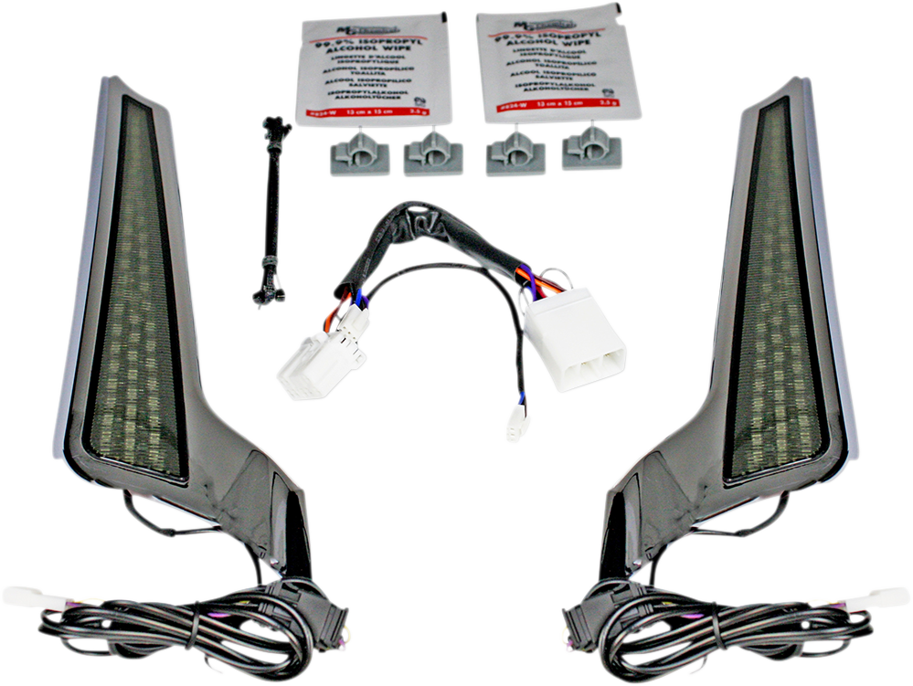 2040-2521 - CUSTOM DYNAMICS Fascia LED Light Panels - Chrome/Smoke CD-FASCIA-HD-CS