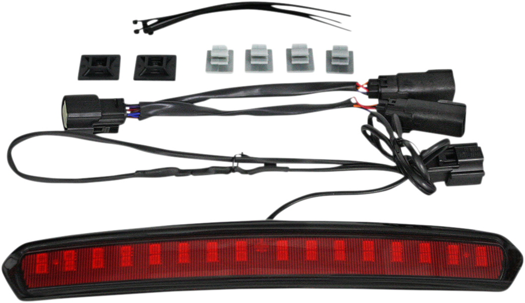 2040-2524 - CUSTOM DYNAMICS Tour Pack Lid Light - Black/Red CD-TP-LID-BR