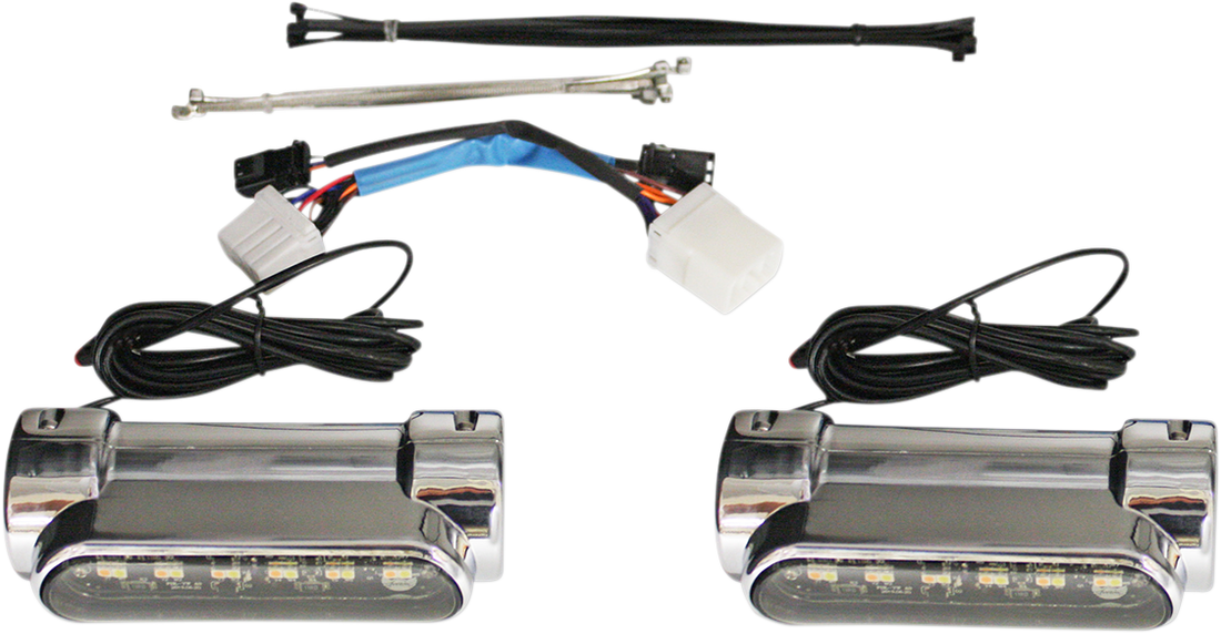 2040-2530 - CUSTOM DYNAMICS Engine Guard Light - '97-'13 FLH - Chrome CD-CB-AW-HD-C