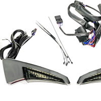 2040-2541 - CUSTOM DYNAMICS Sequential Tour Pak Seat Back Rest LED Lights - Chrome/Smoke - FLH CD-TPBR-14-SC
