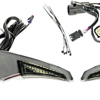 2040-2545 - CUSTOM DYNAMICS Sequential Tour Pak Seat Back Rest LED Lights - Chrome/Smoke - CVO CD-TPBR-14BCMSC