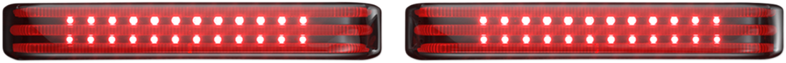 2040-2582 - CUSTOM DYNAMICS Saddlebag LED Lights - Sequential - Chrome/Smoke PB-SBSEQ-SS6-CS