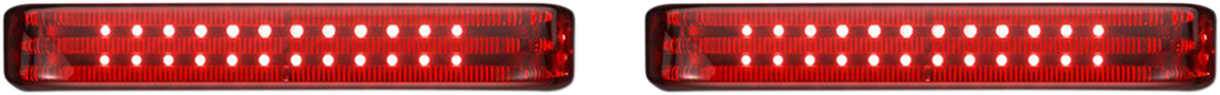 2040-2585 - CUSTOM DYNAMICS Saddlebag LED Lights - Sequential - Chrome/Red PB-SBSEQ-SS8-CR
