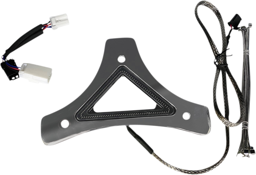 2040-2614 - CUSTOM DYNAMICS LED Backrest Light - Run/Brake - Chrome CD-BR-BCMXL-C