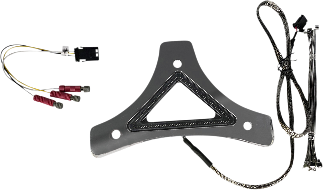 2040-2618 - CUSTOM DYNAMICS LED Backrest Light - Run/Brake - Chrome CD-BR-UNV-C
