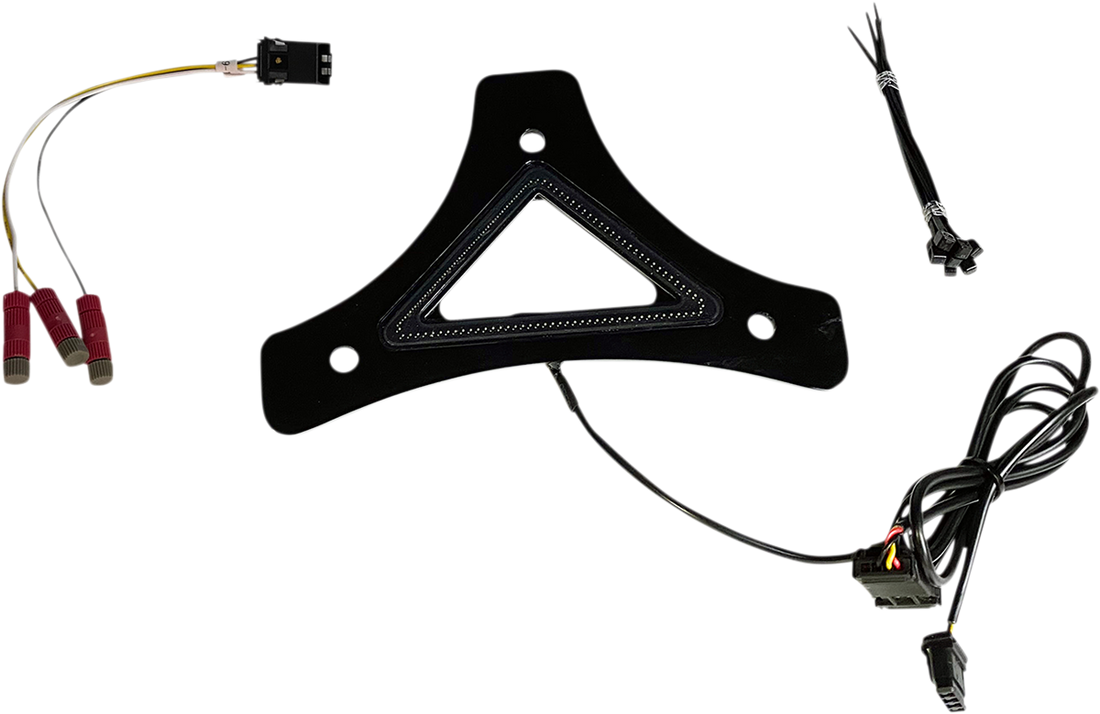 2040-2618 - CUSTOM DYNAMICS LED Backrest Light - Run/Brake - Chrome CD-BR-UNV-C
