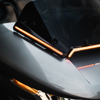 2040-2647 - CUSTOM DYNAMICS LED Fork Light - Amber - Black CD-FORK-BCM-AB