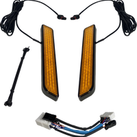 2040-2651 - CUSTOM DYNAMICS LED Fork Light - Amber - Black CD-FORK-HD-AB