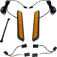 2040-2654 - CUSTOM DYNAMICS LED Fork Light - Smoke - Chrome CD-FORK-HD-SC