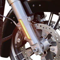 2040-2666 - CUSTOM DYNAMICS LED Fork Light - Smoke - Chrome CD-FORK-UNV-SC