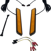 2040-2666 - CUSTOM DYNAMICS LED Fork Light - Smoke - Chrome CD-FORK-UNV-SC