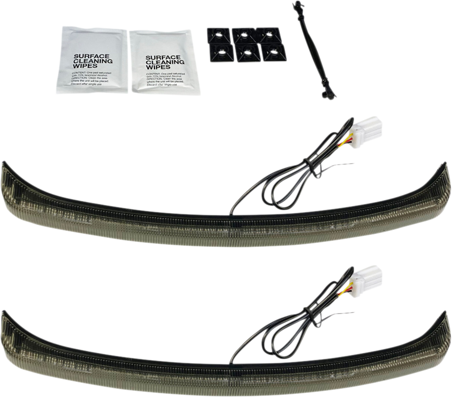 2040-2698 - CUSTOM DYNAMICS LED Fender LIght - Smoke Lens - Tri Glide CD-TGFENDER-S