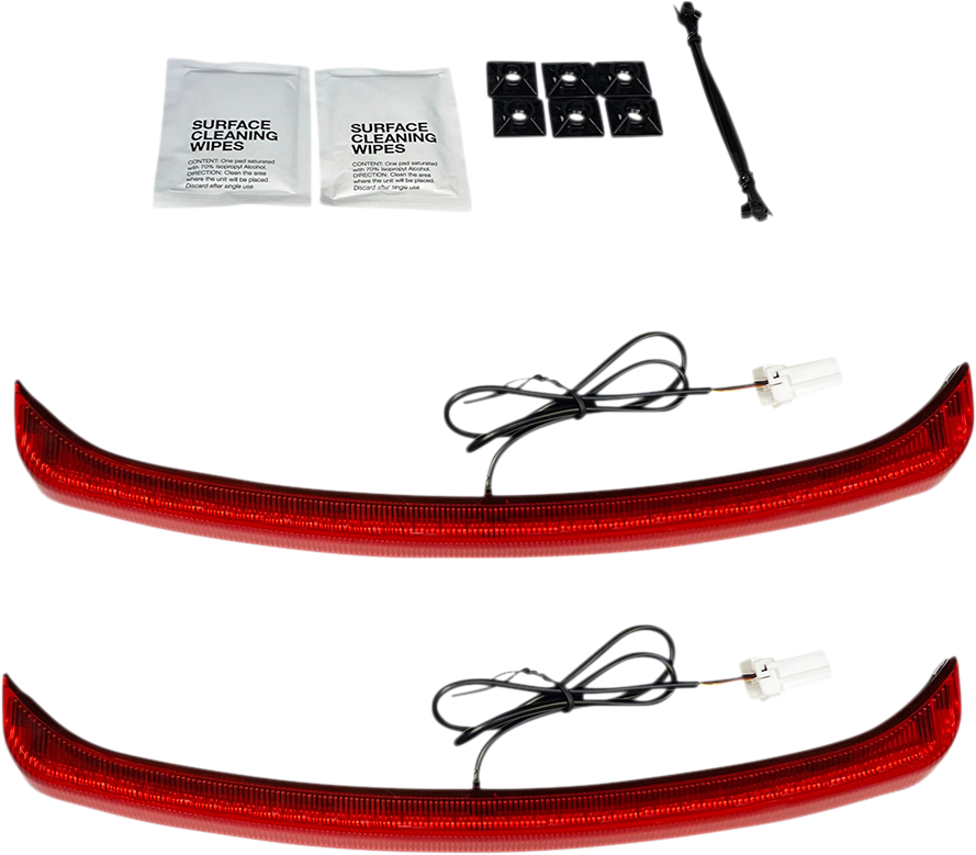 2040-2698 - CUSTOM DYNAMICS LED Fender LIght - Smoke Lens - Tri Glide CD-TGFENDER-S