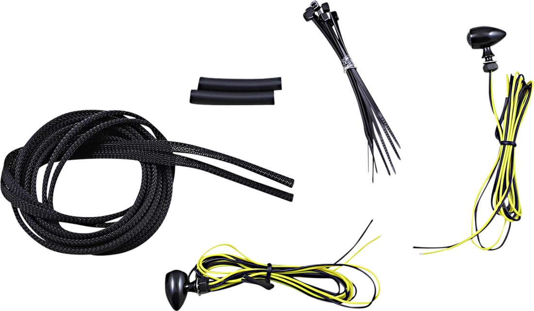 2040-2711 - CUSTOM DYNAMICS Micro Turn Signals - Amber - Black CD-MICRO-A-B