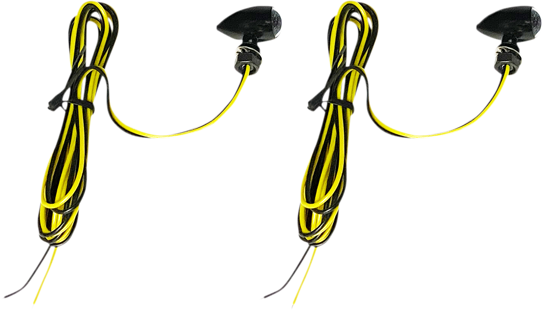 2040-2711 - CUSTOM DYNAMICS Micro Turn Signals - Amber - Black CD-MICRO-A-B