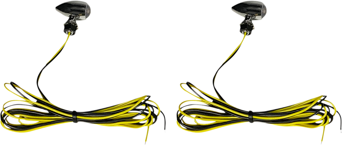 2040-2712 - CUSTOM DYNAMICS Micro Turn Signals - Amber -Chrome CD-MICRO-A-C