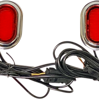 2040-2745 - CUSTOM DYNAMICS Antenna Grommet Light - Red Lens - Chrome CD-PLUG-RC