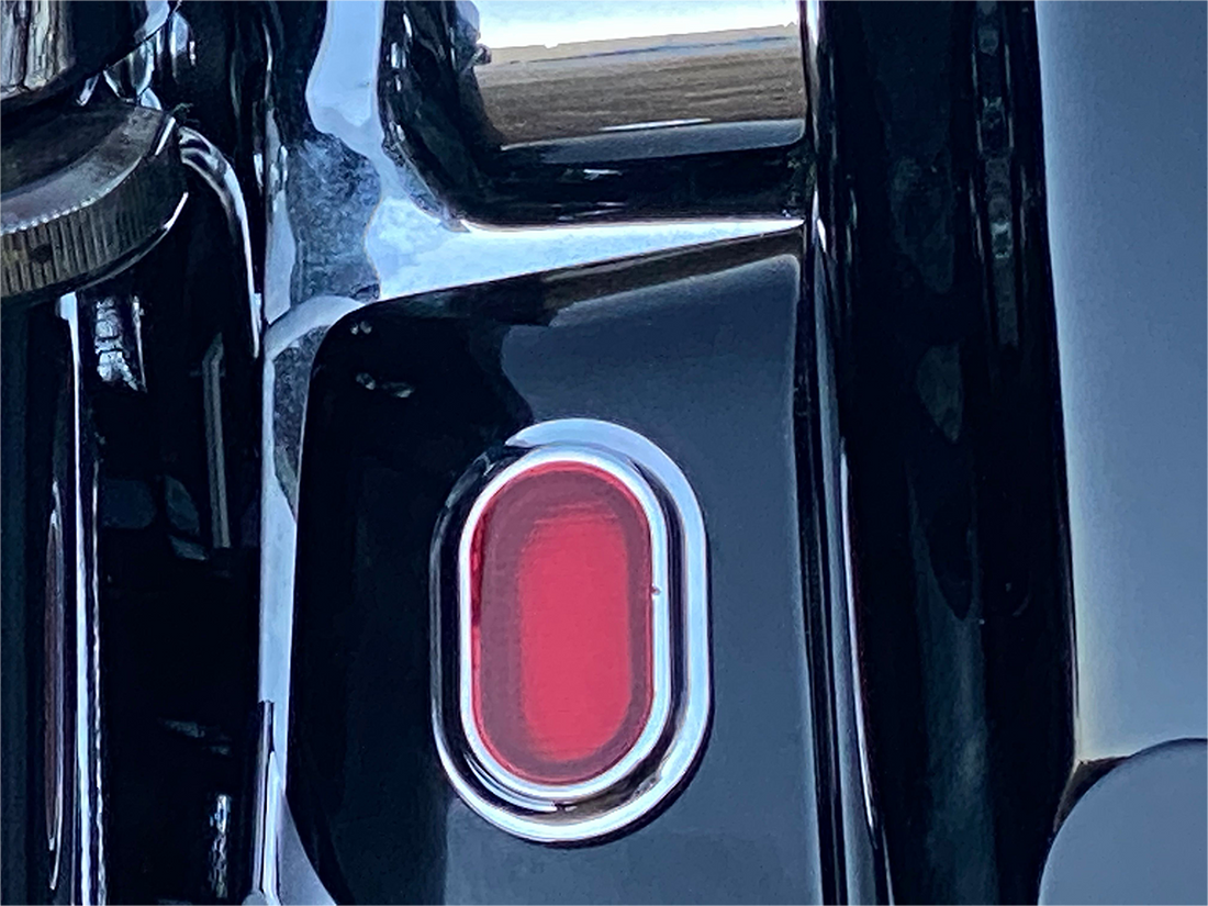 2040-2745 - CUSTOM DYNAMICS Antenna Grommet Light - Red Lens - Chrome CD-PLUG-RC