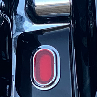2040-2745 - CUSTOM DYNAMICS Antenna Grommet Light - Red Lens - Chrome CD-PLUG-RC