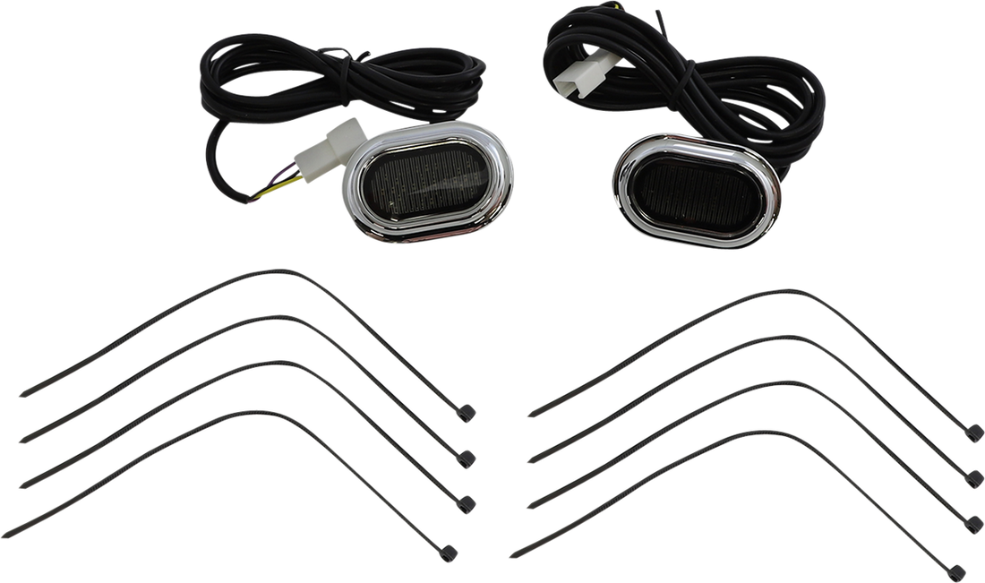 2040-2747 - CUSTOM DYNAMICS Antenna Grommet Light - Smoke Lens - Chrome CD-PLUG-SC