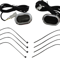 2040-2747 - CUSTOM DYNAMICS Antenna Grommet Light - Smoke Lens - Chrome CD-PLUG-SC