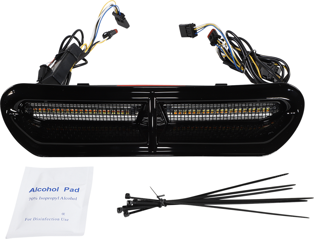 2040-2810 - CUSTOM DYNAMICS LED Vent Insert - Amber/White - Black w/ Black Mesh CD-VENT-AW2-BB