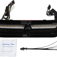 2040-2812 - CUSTOM DYNAMICS LED Vent Insert - Amber/White - Black w/ Stainless Mesh CD-VENT-AW2-B